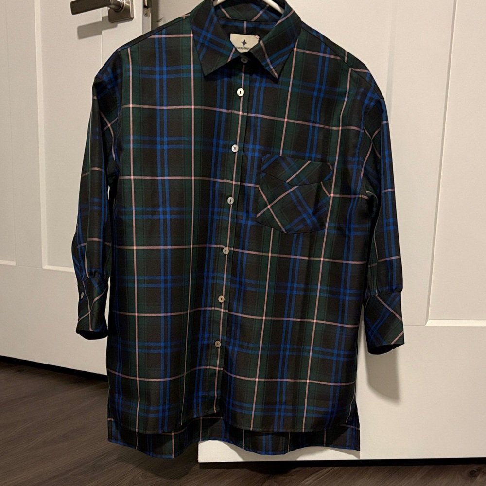 EUC Tuckernuck x Cameron Eubanks Wimberly Party Plaid Adair Blouse - Size Small